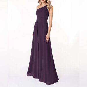 NWT Azazie Cleo bridesmaid dress women’s size 12 plum